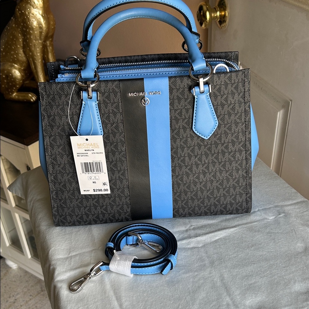 Michael KORS MARILYN medium leather satchel